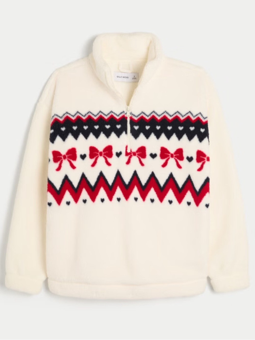 Gilly Hicks Sherpa Quarter-Zip Sweatshirt